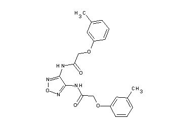 N,N'-1,2,5-oxadiazole-3,4-diylbis[2-(3-methylphenoxy)acetamide] - Click Image to Close