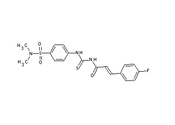 N-[({4-[(dimethylamino)sulfonyl]phenyl}amino)carbonothioyl]-3-(4-fluorophenyl)acrylamide - Click Image to Close