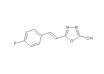 5-[2-(4-fluorophenyl)vinyl]-1,3,4-oxadiazol-2-ol