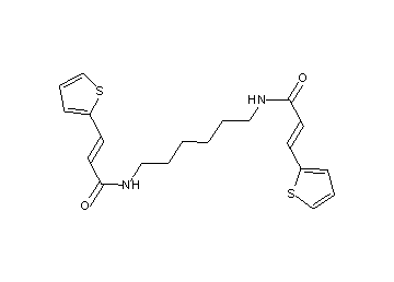 N,N'-1,6-hexanediylbis[3-(2-thienyl)acrylamide]