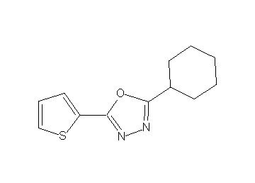 2-cyclohexyl-5-(2-thienyl)-1,3,4-oxadiazole