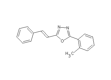 2-(2-methylphenyl)-5-(2-phenylvinyl)-1,3,4-oxadiazole - Click Image to Close