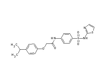 2-(4-isopropylphenoxy)-N-{4-[(1,3-thiazol-2-ylamino)sulfonyl]phenyl}acetamide - Click Image to Close