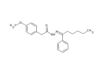 2-(4-methoxyphenyl)-N'-(1-phenylhexylidene)acetohydrazide