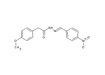 2-(4-methoxyphenyl)-N'-(4-nitrobenzylidene)acetohydrazide - Click Image to Close