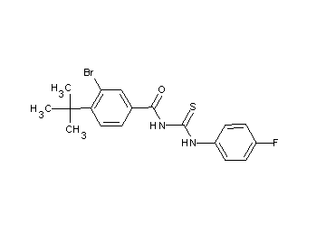 3-bromo-4-tert-butyl-N-{[(4-fluorophenyl)amino]carbonothioyl}benzamide - Click Image to Close