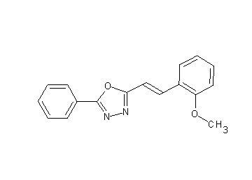 2-[2-(2-methoxyphenyl)vinyl]-5-phenyl-1,3,4-oxadiazole