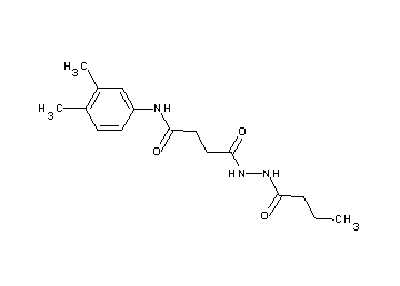 4-(2-butyrylhydrazino)-N-(3,4-dimethylphenyl)-4-oxobutanamide - Click Image to Close