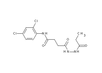 N-(2,4-dichlorophenyl)-4-oxo-4-(2-propionylhydrazino)butanamide