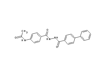 N-(4-{[2-(4-biphenylylcarbonyl)hydrazino]carbonyl}phenyl)acetamide - Click Image to Close