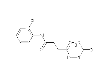 4-(2-acetylhydrazino)-N-(2-chlorophenyl)-4-oxobutanamide - Click Image to Close