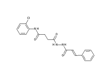 N-(2-chlorophenyl)-4-(2-cinnamoylhydrazino)-4-oxobutanamide - Click Image to Close