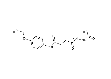 4-(2-acetylhydrazino)-N-(4-ethoxyphenyl)-4-oxobutanamide - Click Image to Close