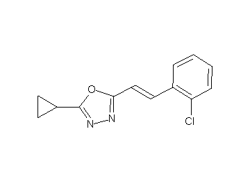 2-[2-(2-chlorophenyl)vinyl]-5-cyclopropyl-1,3,4-oxadiazole - Click Image to Close