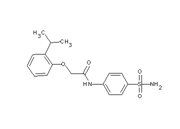 N-[4-(aminosulfonyl)phenyl]-2-(2-isopropylphenoxy)acetamide - Click Image to Close