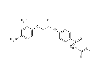2-(2,4-dimethylphenoxy)-N-{4-[(1,3-thiazol-2-ylamino)sulfonyl]phenyl}acetamide - Click Image to Close