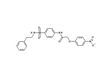 2-(4-nitrophenoxy)-N-(4-{[(2-phenylethyl)amino]sulfonyl}phenyl)acetamide - Click Image to Close