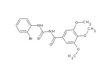 N-{[(2-bromophenyl)amino]carbonothioyl}-3,4,5-trimethoxybenzamide - Click Image to Close