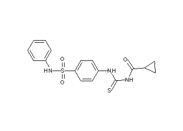 N-({[4-(anilinosulfonyl)phenyl]amino}carbonothioyl)cyclopropanecarboxamide - Click Image to Close