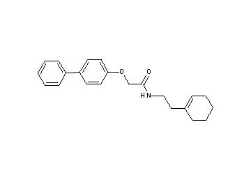 2-(4-biphenylyloxy)-N-[2-(1-cyclohexen-1-yl)ethyl]acetamide - Click Image to Close