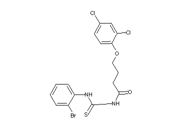 N-{[(2-bromophenyl)amino]carbonothioyl}-4-(2,4-dichlorophenoxy)butanamide