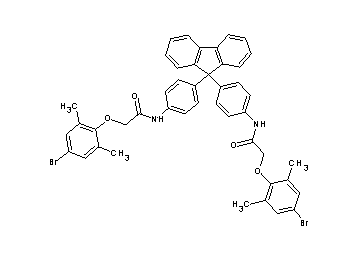 N,N'-[9H-fluorene-9,9-diylbis(4,1-phenylene)]bis[2-(4-bromo-2,6-dimethylphenoxy)acetamide] - Click Image to Close