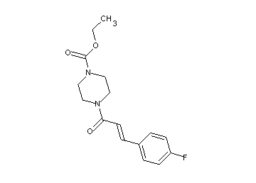 ethyl 4-[3-(4-fluorophenyl)acryloyl]-1-piperazinecarboxylate - Click Image to Close