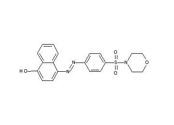 4-{[4-(4-morpholinylsulfonyl)phenyl]diazenyl}-1-naphthol - Click Image to Close