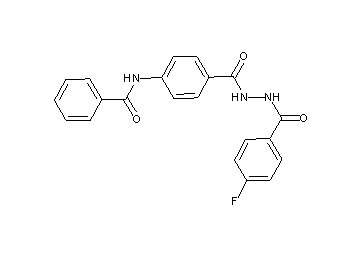 N-(4-{[2-(4-fluorobenzoyl)hydrazino]carbonyl}phenyl)benzamide - Click Image to Close