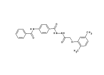 N-[4-({2-[(2,5-dimethylphenoxy)acetyl]hydrazino}carbonyl)phenyl]benzamide - Click Image to Close