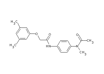 N-{4-[acetyl(methyl)amino]phenyl}-2-(3,5-dimethylphenoxy)acetamide - Click Image to Close