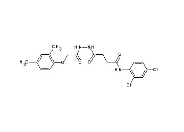 N-(2,4-dichlorophenyl)-4-{2-[(2,4-dimethylphenoxy)acetyl]hydrazino}-4-oxobutanamide - Click Image to Close
