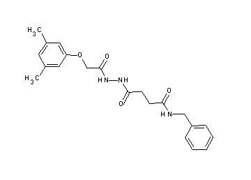 N-benzyl-4-{2-[(3,5-dimethylphenoxy)acetyl]hydrazino}-4-oxobutanamide