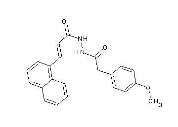 N'-[(4-methoxyphenyl)acetyl]-3-(1-naphthyl)acrylohydrazide - Click Image to Close