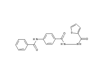 N-(4-{[2-(2-thienylcarbonyl)hydrazino]carbonyl}phenyl)benzamide - Click Image to Close