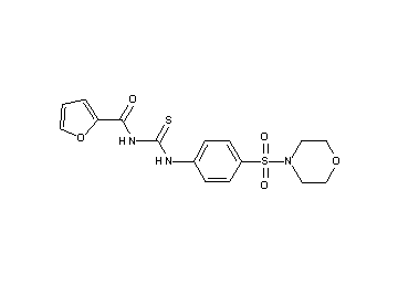 N-({[4-(4-morpholinylsulfonyl)phenyl]amino}carbonothioyl)-2-furamide - Click Image to Close