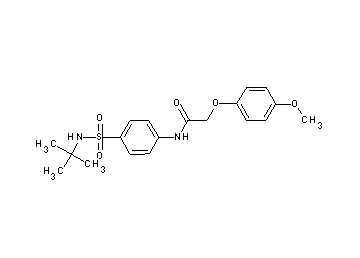 N-{4-[(tert-butylamino)sulfonyl]phenyl}-2-(4-methoxyphenoxy)acetamide - Click Image to Close