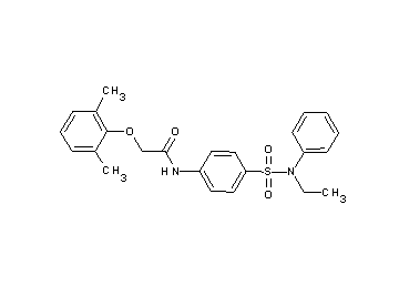 2-(2,6-dimethylphenoxy)-N-(4-{[ethyl(phenyl)amino]sulfonyl}phenyl)acetamide - Click Image to Close