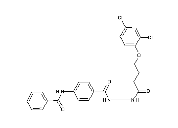 N-[4-({2-[4-(2,4-dichlorophenoxy)butanoyl]hydrazino}carbonyl)phenyl]benzamide