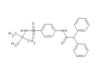 N-{4-[(tert-butylamino)sulfonyl]phenyl}-2,2-diphenylacetamide - Click Image to Close