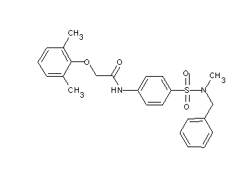 N-(4-{[benzyl(methyl)amino]sulfonyl}phenyl)-2-(2,6-dimethylphenoxy)acetamide - Click Image to Close