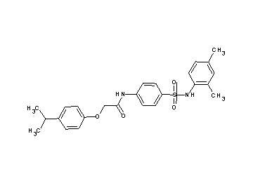 N-(4-{[(2,4-dimethylphenyl)amino]sulfonyl}phenyl)-2-(4-isopropylphenoxy)acetamide - Click Image to Close