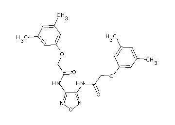 N,N'-1,2,5-oxadiazole-3,4-diylbis[2-(3,5-dimethylphenoxy)acetamide] - Click Image to Close