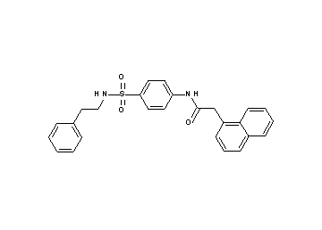 2-(1-naphthyl)-N-(4-{[(2-phenylethyl)amino]sulfonyl}phenyl)acetamide - Click Image to Close