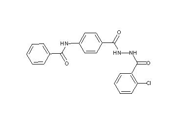 N-(4-{[2-(2-chlorobenzoyl)hydrazino]carbonyl}phenyl)benzamide