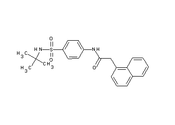 N-{4-[(tert-butylamino)sulfonyl]phenyl}-2-(1-naphthyl)acetamide - Click Image to Close