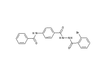 N-(4-{[2-(2-bromobenzoyl)hydrazino]carbonyl}phenyl)benzamide - Click Image to Close