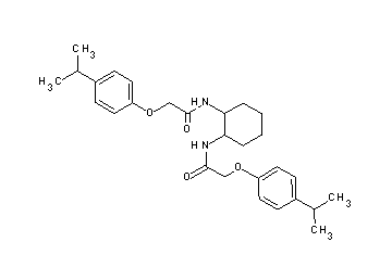 N,N'-1,2-cyclohexanediylbis[2-(4-isopropylphenoxy)acetamide] - Click Image to Close