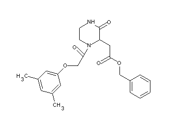 benzyl {1-[(3,5-dimethylphenoxy)acetyl]-3-oxo-2-piperazinyl}acetate