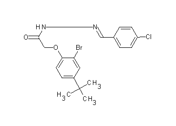 2-(2-bromo-4-tert-butylphenoxy)-N'-(4-chlorobenzylidene)acetohydrazide - Click Image to Close
